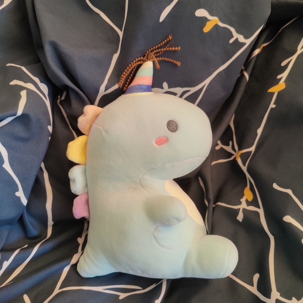 Cute Dinosaur Plush Toy with Pastel Colors